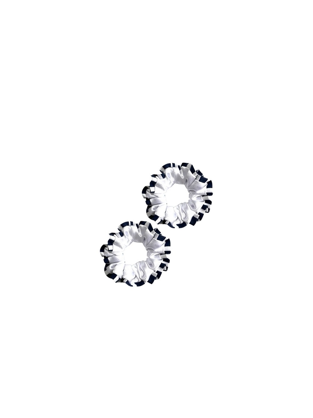 White and Black Scrunchies - Picture 1 of 7